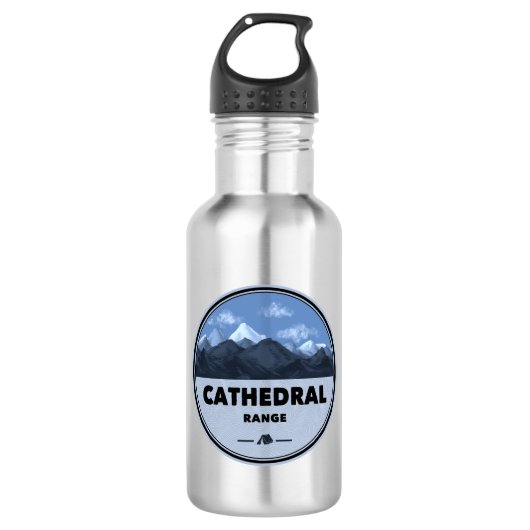 Cathedral Range Californië Kamperen Waterfles (Voorkant)