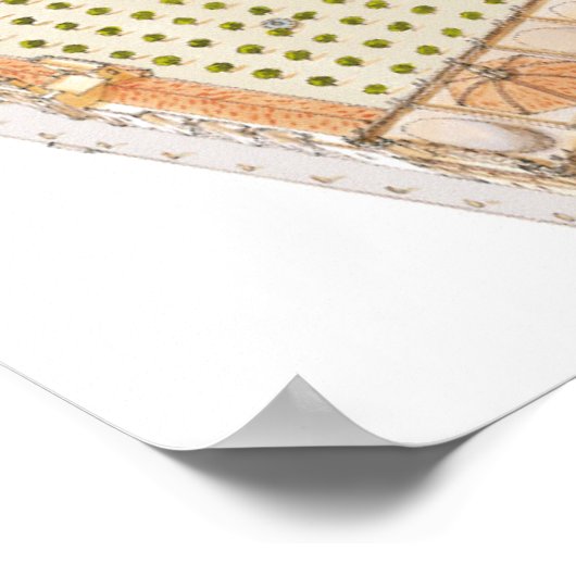 Cathedral Reales Alcazares Archivo de Indias. Poster (Hoek)