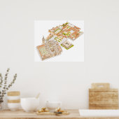 Cathedral Reales Alcazares Archivo de Indias. Poster (Keuken)