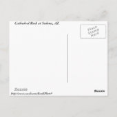 Cathedral Rock Briefkaart (Achterkant)