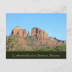 Cathedral Rock-briefkaart Briefkaart