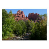 Cathedral Rock en Stream in Sedona Arizona (Voorkant Horizontaal)