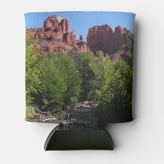 Cathedral Rock en Stream in Sedona Arizona Blikjeskoeler (Voorkant)