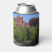 Cathedral Rock en Stream in Sedona Arizona Blikjeskoeler (Blikje Achterkant)