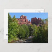 Cathedral Rock en Stream in Sedona Arizona Briefkaart (Voorkant / Achterkant)