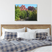 Cathedral Rock en Stream in Sedona Arizona Canvas Afdruk (Insitu (Slaapkamer))