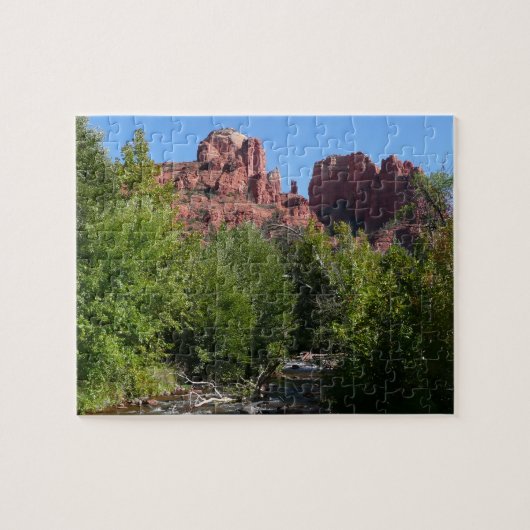 Cathedral Rock en Stream in Sedona Arizona Legpuzzel (Horizontaal)