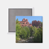 Cathedral Rock en Stream in Sedona Arizona Magneet (Voorkant / Achterkant)