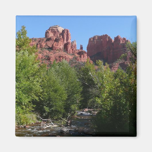 Cathedral Rock en Stream in Sedona Arizona Magneet (Voorkant)