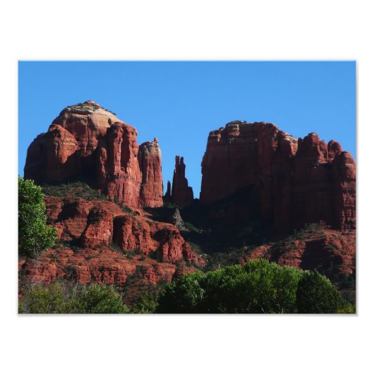 Cathedral Rock in Sedona Arizona Monument Foto Afdruk (Voorkant)