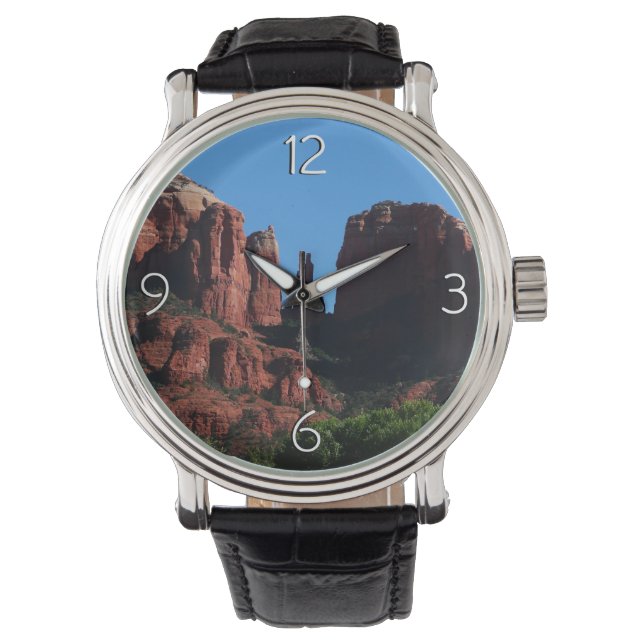 Cathedral Rock in Sedona Arizona Monument Horloge (Voorkant)