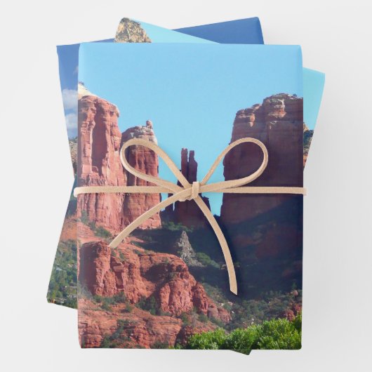 Cathedral Rock in Sedona Arizona Monument Inpakpapier Vel (In situ)
