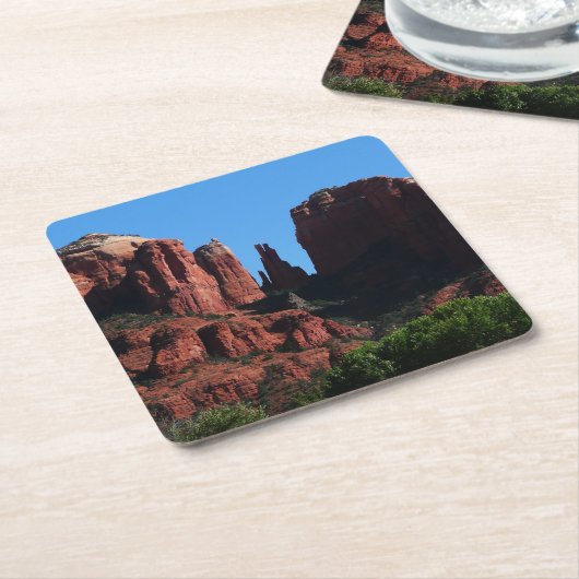 Cathedral Rock in Sedona Arizona Monument Kartonnen Onderzetters (Schuin)