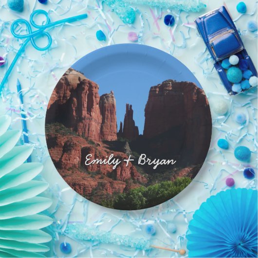 Cathedral Rock in Sedona Arizona Monument Papieren Bordje (Feest)