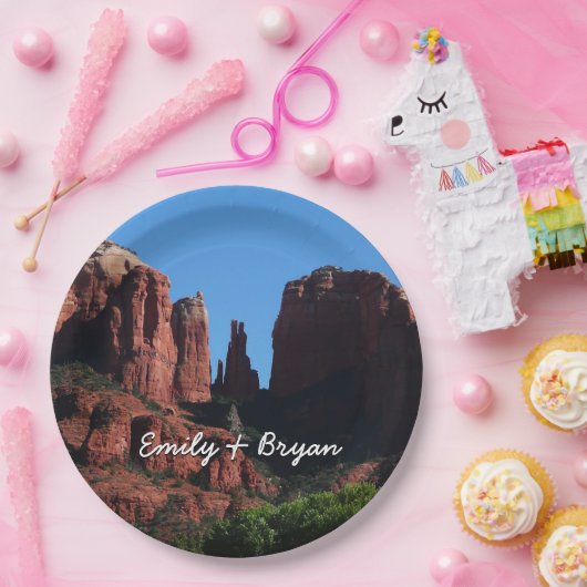 Cathedral Rock in Sedona Arizona Monument Papieren Bordje (Feest)