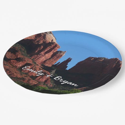 Cathedral Rock in Sedona Arizona Monument Papieren Bordje (Gekanteld)