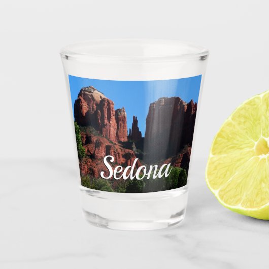 Cathedral Rock in Sedona Arizona Monument Shot Glas (Voorkant)