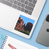 Cathedral Rock in Sedona Arizona Monument Sticker (Laptop met iPhone)