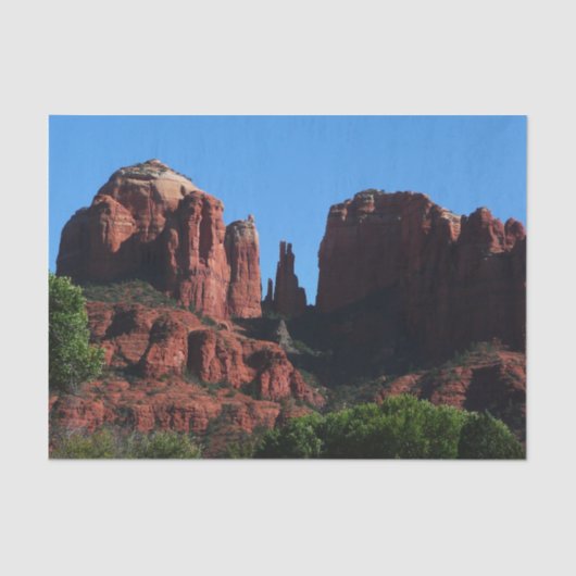 Cathedral Rock in Sedona Arizona Monument Tissuepapier (Voorkant)