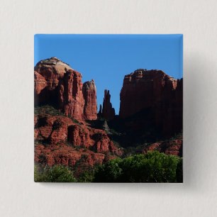 Cathedral Rock in Sedona Arizona Monument Vierkante Button 5,1 Cm