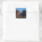 Cathedral Rock in Sedona Arizona Monument Vierkante Sticker (Tas)