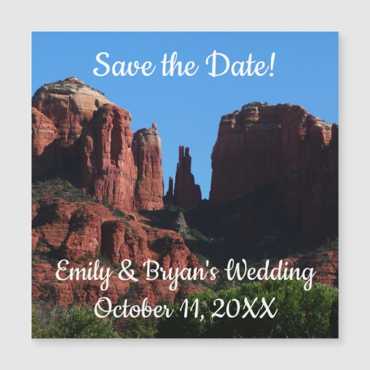 Cathedral Rock in Sedona Arizona Save the Date (Voorkant)