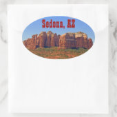 Cathedral Rock Ovale Sticker (Tas)