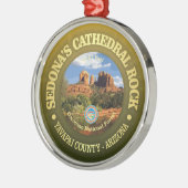 Cathedral Rock (rd) Metalen Ornament (Links)