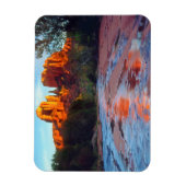 Cathedral Rock reflecting in Oak Creek at Sunset Magneet (Verticaal)