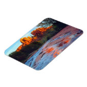 Cathedral Rock reflecting in Oak Creek at Sunset Magneet (Linkerzijde)