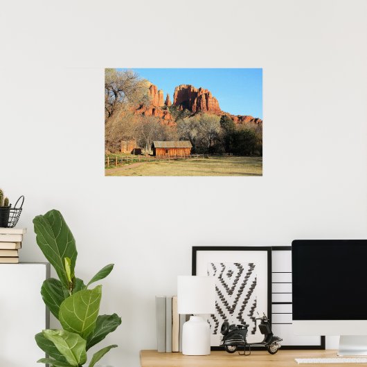 Cathedral Rock Scene Poster (Thuiskantoor)