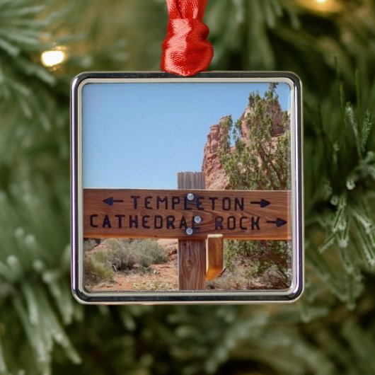Cathedral Rock Sedona Arizona Metalen Ornament (Boom)