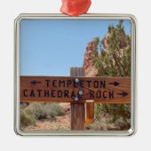 Cathedral Rock Sedona Arizona Metalen Ornament (Voorkant)