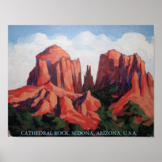 CATHEDRAL, ROCK, SEDONA, ARIZONA, VS POSTER (Voorkant)