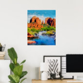 "Cathedral Rock" "Sedona Art" Poster (Thuiskantoor)