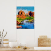 "Cathedral Rock" "Sedona Art" Poster (Keuken)