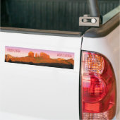 Cathedral Rock Sedona Panorama Bumpersticker (Op Truck)