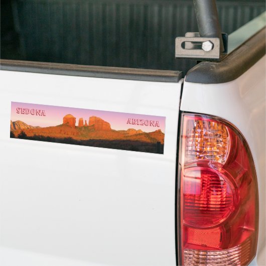 Cathedral Rock Sedona Panorama Bumpersticker (Op Truck)
