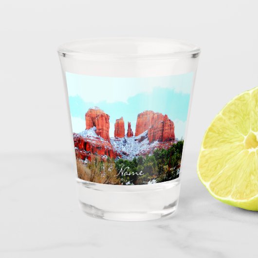 Cathedral Rock Sedona Thunder_Cove Shot Glas (Voorkant)