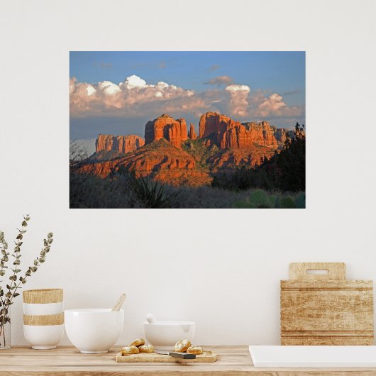 Cathedral Rock Valley 358 Poster (Keuken)