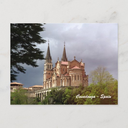 Cathedral Santa Maria La Real de Covadonga Briefkaart (Voorkant)