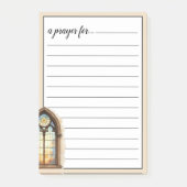 Cathedral Stained Glass Window War Room Prayer Post-it® Notes (Voorkant)