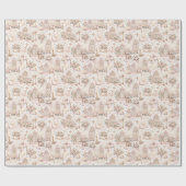 Cathedral Wedding Watercolor Pattern in Blush Pink Cadeaupapier (Vlak)