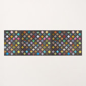 Cathedral window quilt yogamat (Achterkant (horizontaal))