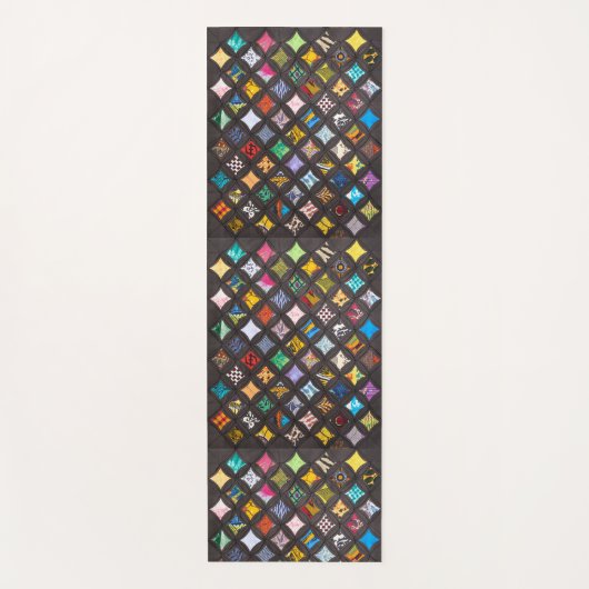 Cathedral window quilt yogamat (Voorkant)