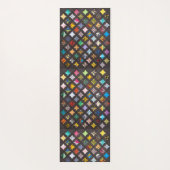 Cathedral window quilt yogamat (Achterkant)