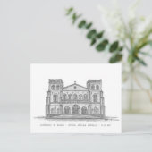 Cathédrale Notre-Dame, Bangui, C.A.R. Briefkaart (Staand voorkant)