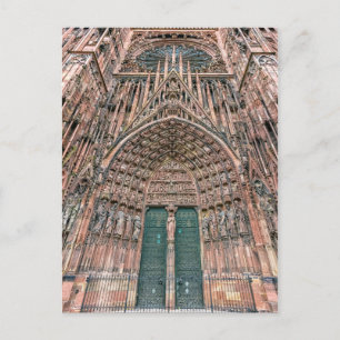 Cathedrale Notre-Dame, Straatsburg, Frankrijk Briefkaart