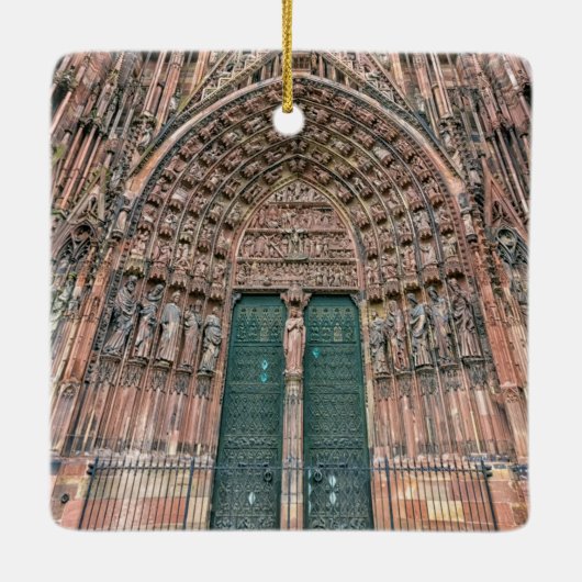 Cathedrale Notre-Dame, Straatsburg, Frankrijk Keramisch Ornament (Achterkant)