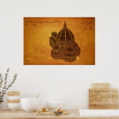 Cathedralen: Basilica di Santa Maria del Fiore Poster (Keuken)
